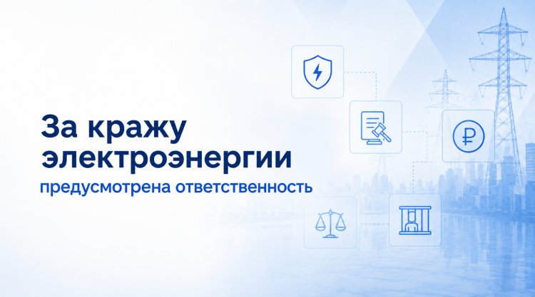 За кражу электроэнергии предусмотрена ответственность