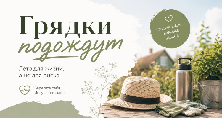 Дачный сезон без риска: как не допустить инсульт на грядках