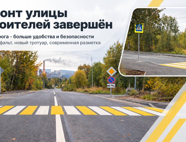 Ремонт улицы Строителей в Ковдоре успешно реализован